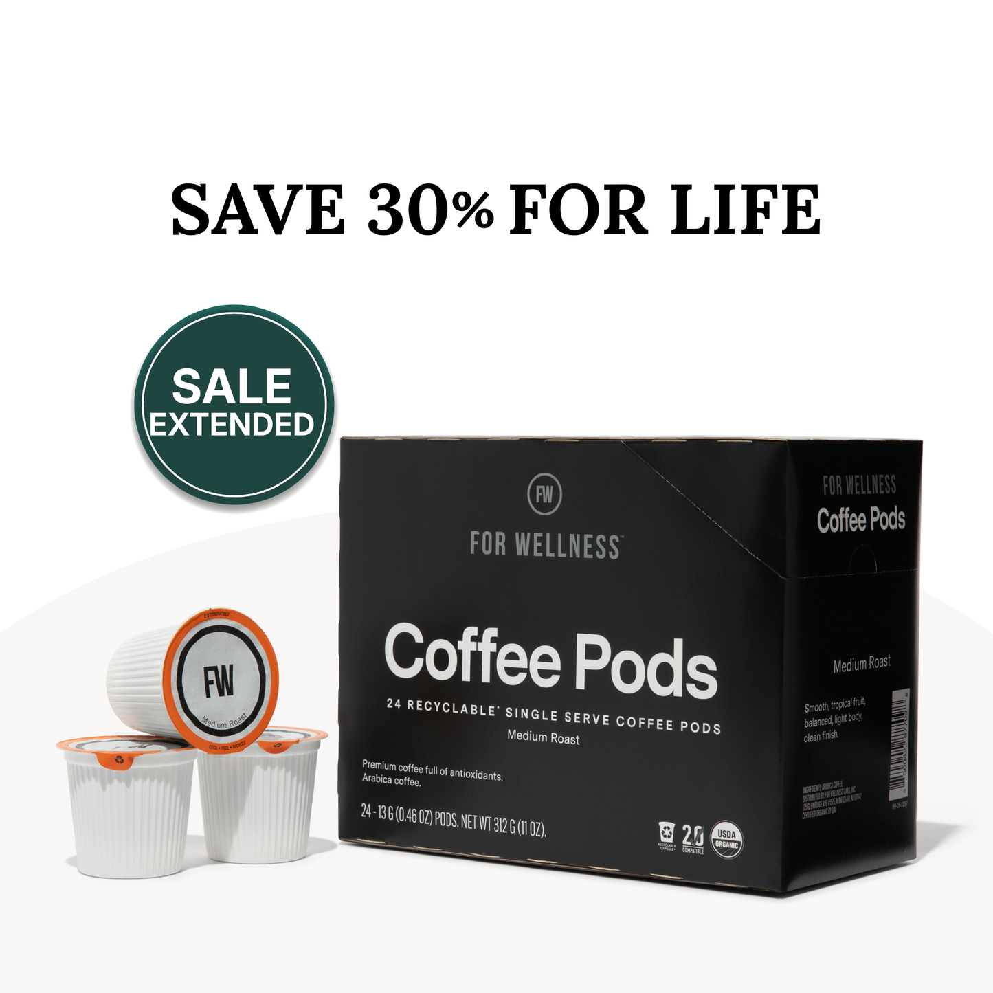 Organic Arabica Coffee Pods
