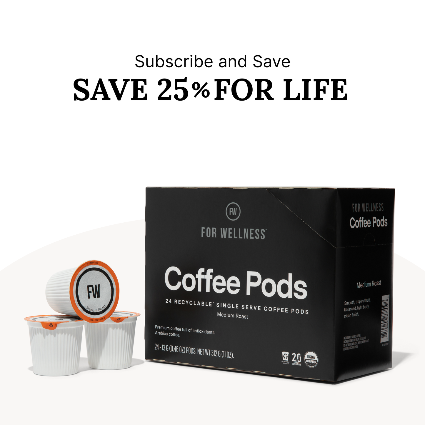 Organic Arabica Coffee Pods