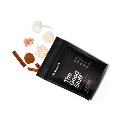 The Good Stuff Performance pouch with raw ingredients photo