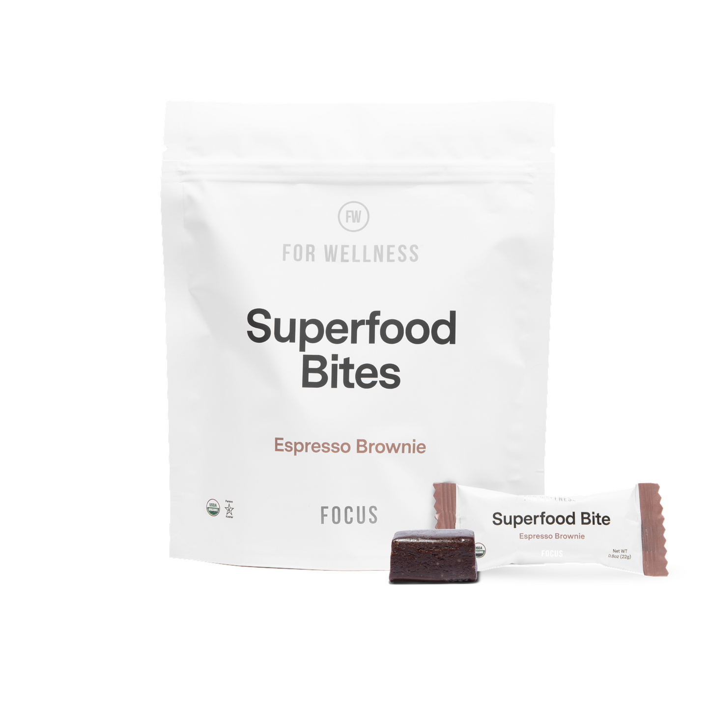 Superfood Bites Focus pouch and individual bite 