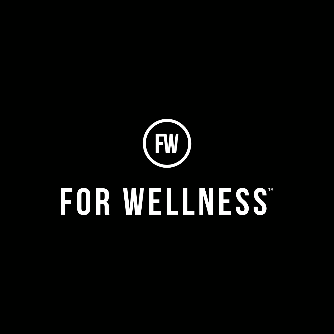 Logo for For Wellness featuring the initials FW