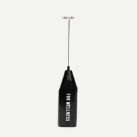 For Wellness branded handheld milk frother, included in the 90-Day welcome kit